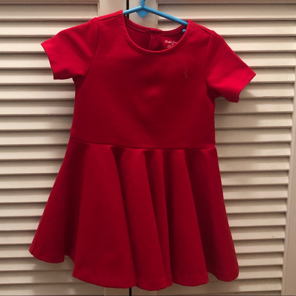 Ralph Lauren 18M Super Cute Red Dress
